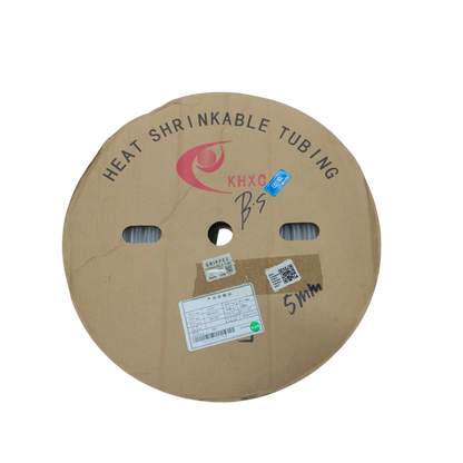 5mm Shrinkable Tuber Clear on a cardboard reel for effective cable management solutions