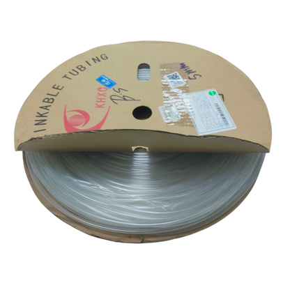 5mm Shrinkable Tuber Clear on a spool for effective cable management and organization