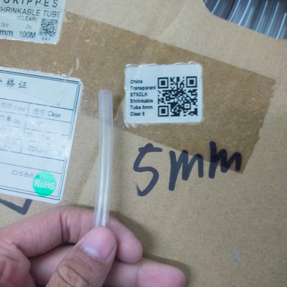 5mm Shrinkable Tuber Clear for effective cable management and organization