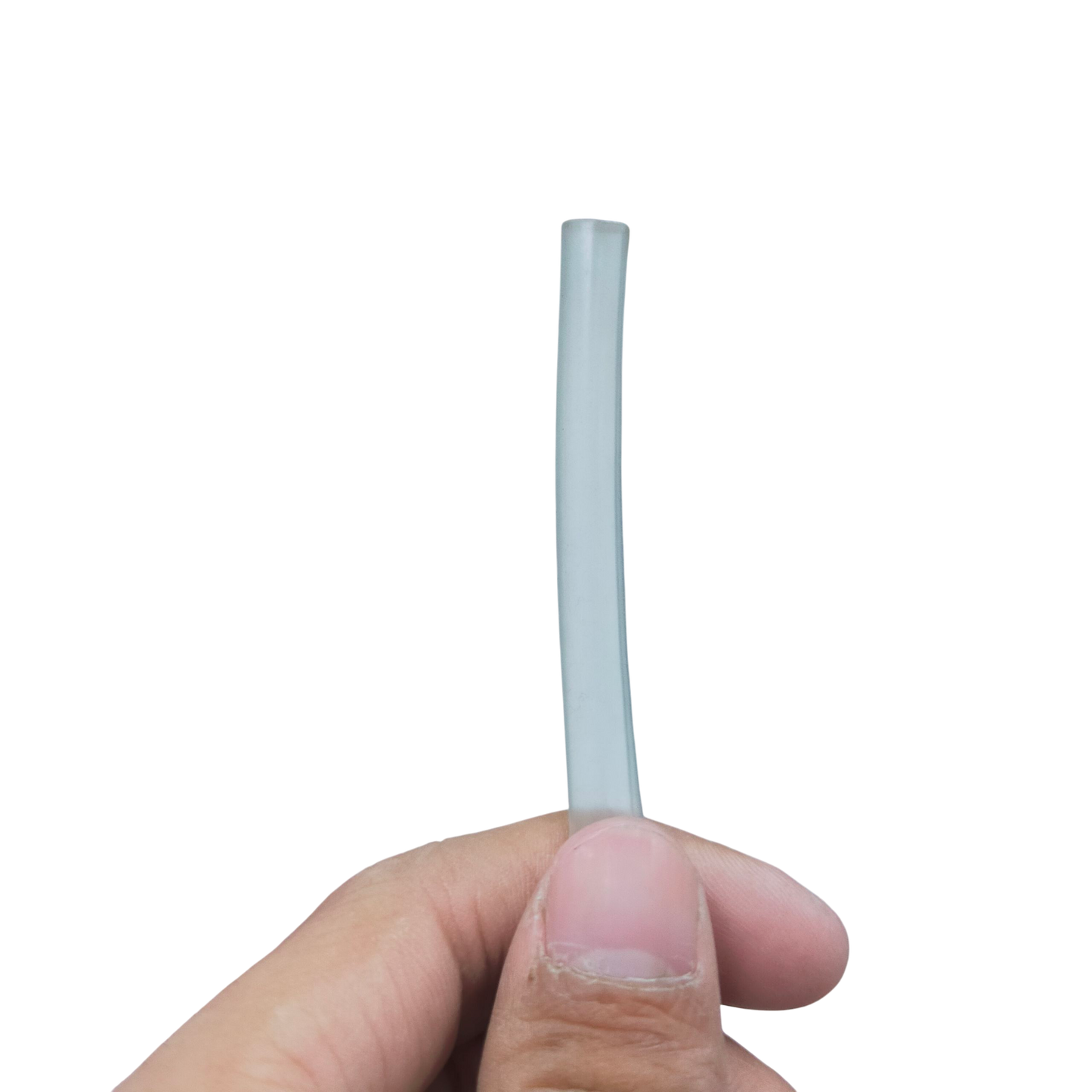 5mm Shrinkable Tuber Clear held in hand, ideal for neat cable management solutions