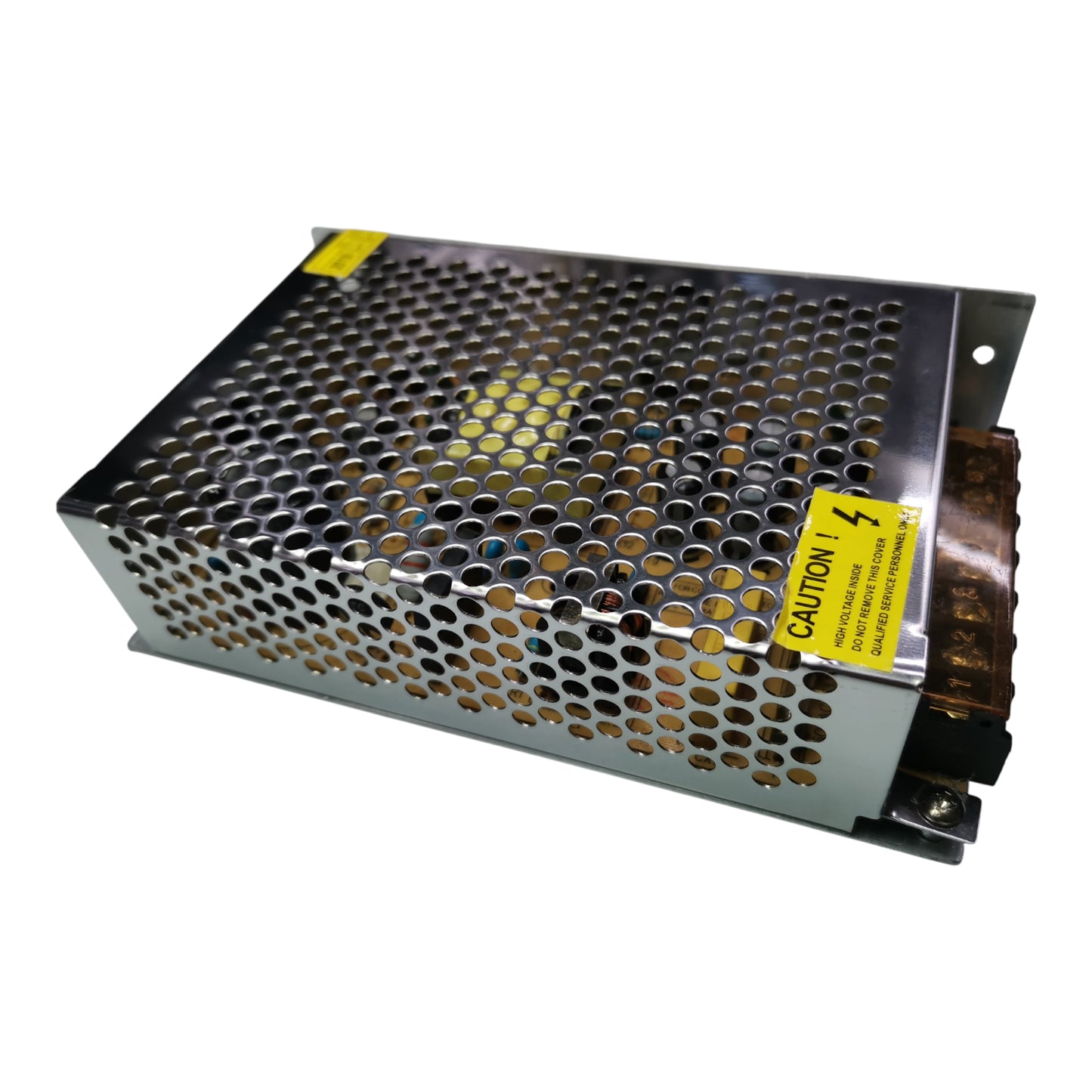ZwitseRise 5V 10A regulated power supply with durable metal housing and ventilation for optimal performance