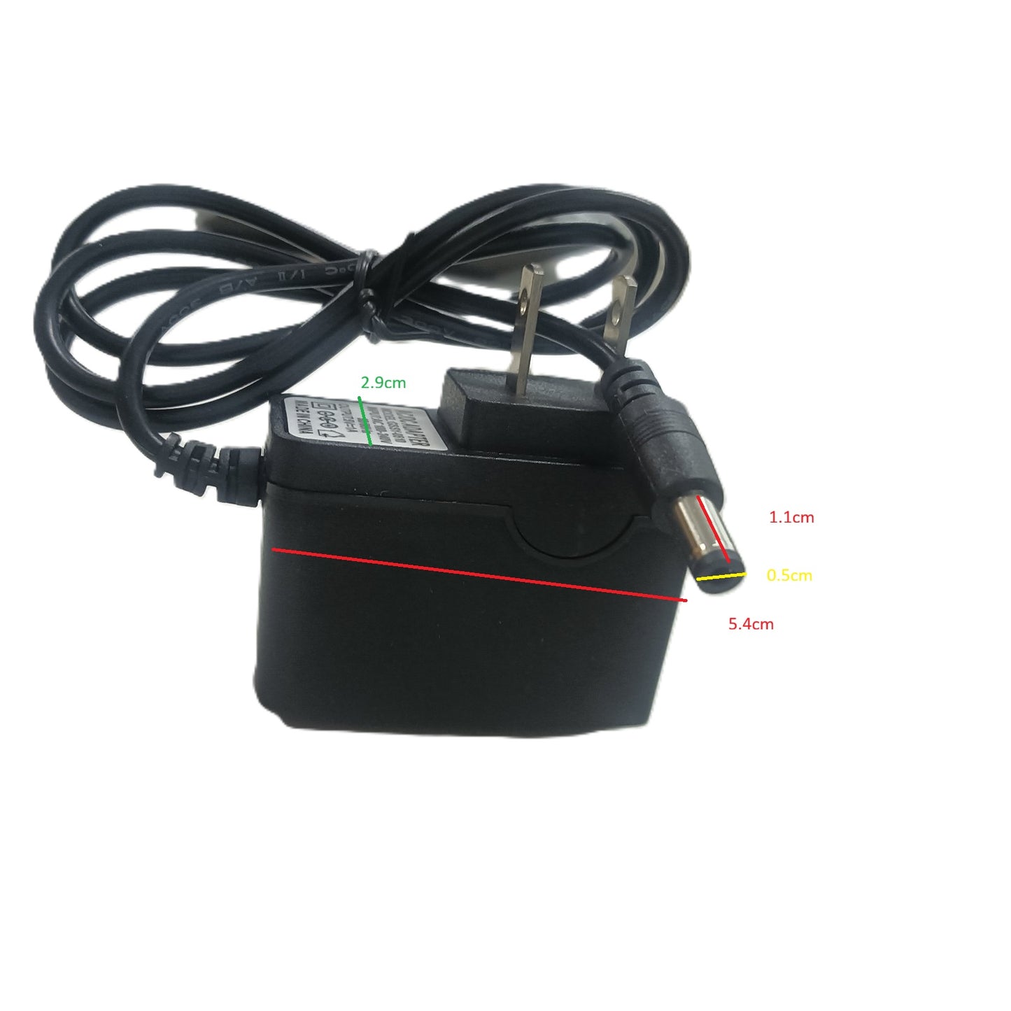 Grippes 5V 1A AC DC power adapter with adjustable plug for versatile use.