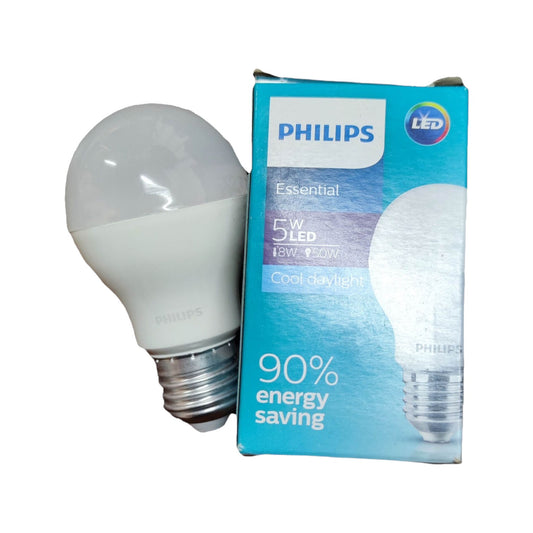 Philips 5W LED bulb E27 daylight 220V 6500K with energy-saving features and cool daylight illumination