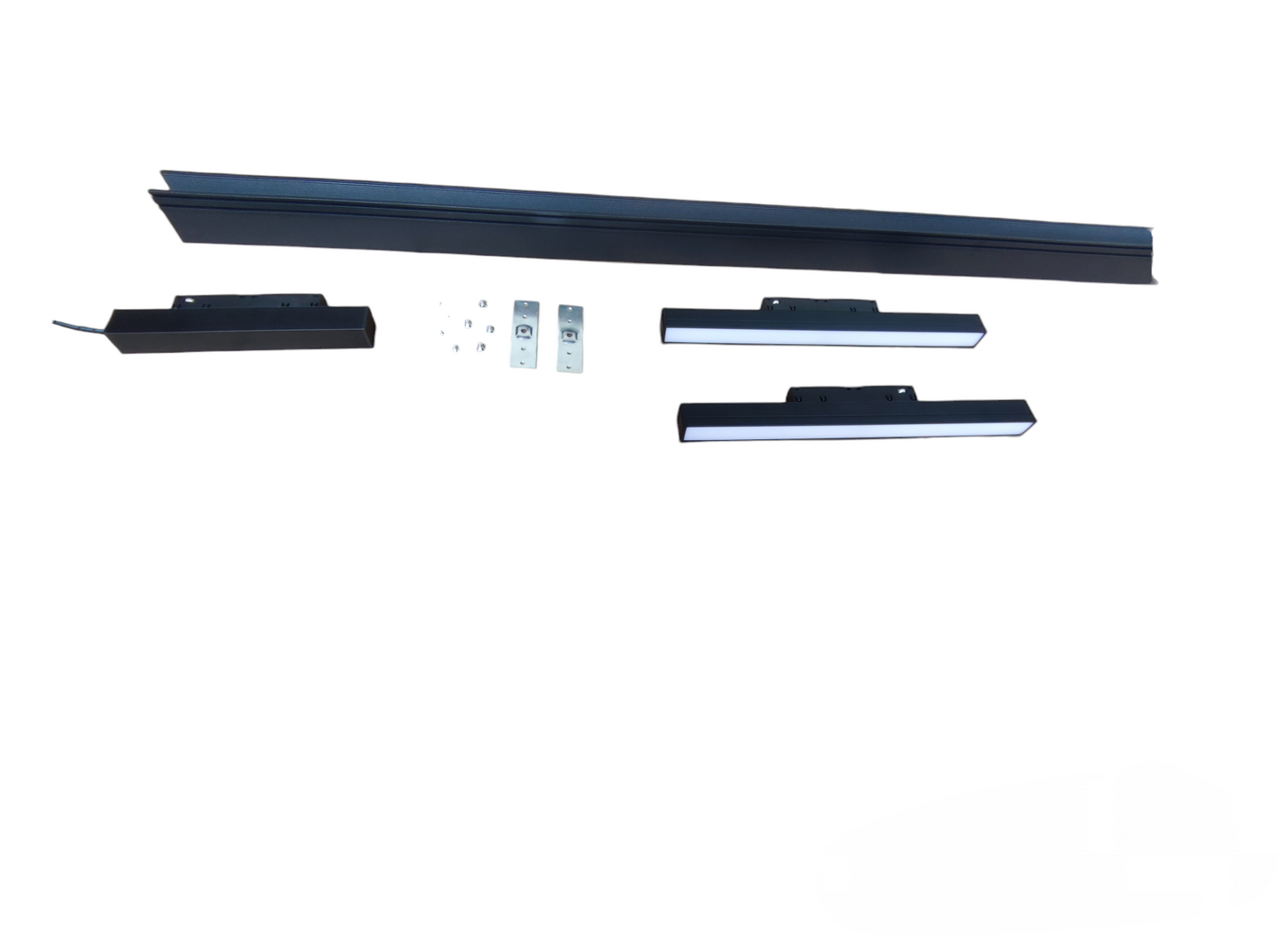 Magnetic Track Light 1 Meter 50mm with 2pcs 12W LED Flood Track Light 220V Cool White 4000K ( ILLUMIQ TERRA)