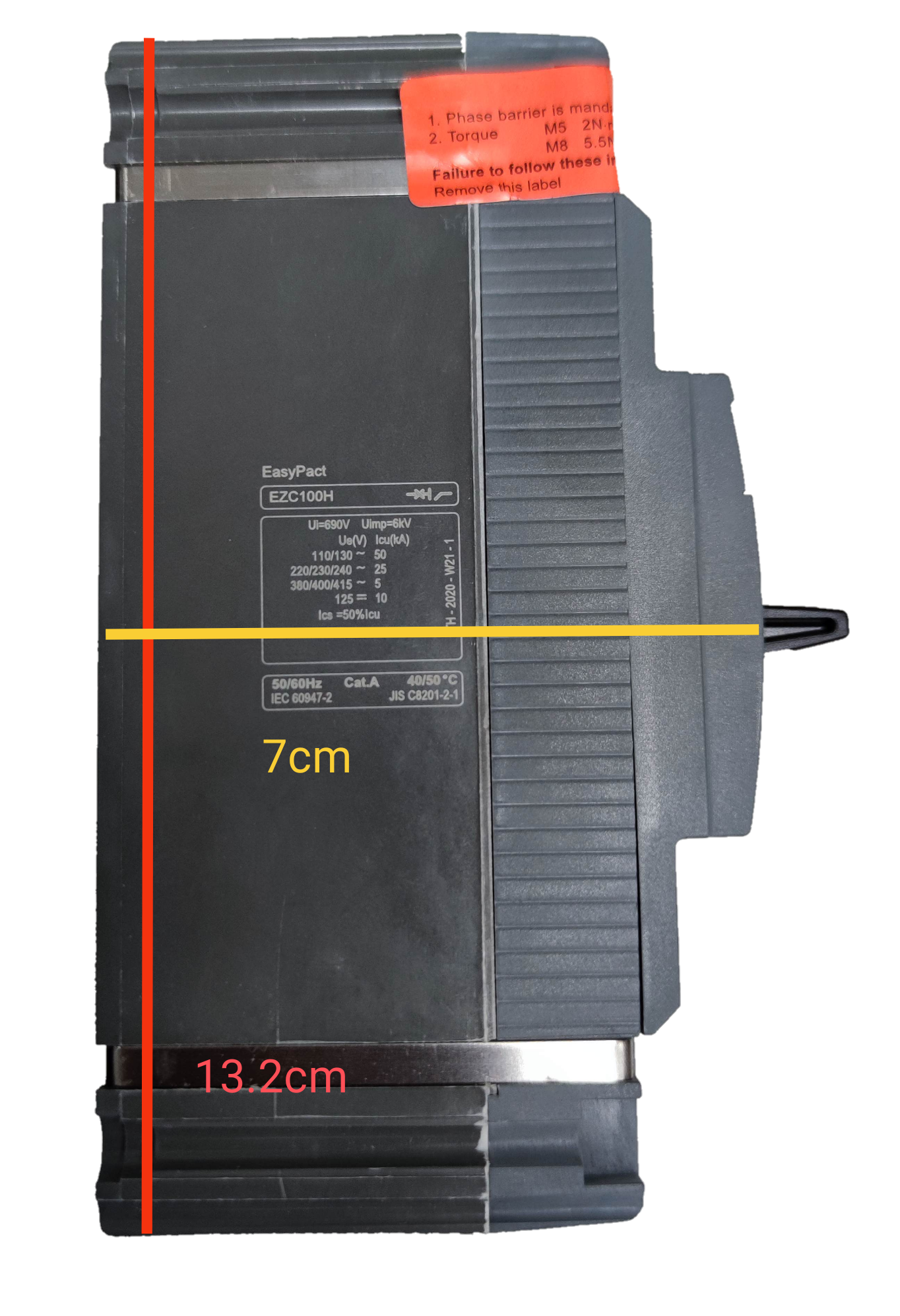 Schneider 60A 1 Pole Industrial Circuit Breaker 25KAIC with compact design and easy installation