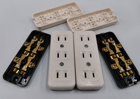 Eagle 3 Gang Outlet 10A 220V Flat Pin CAT2083