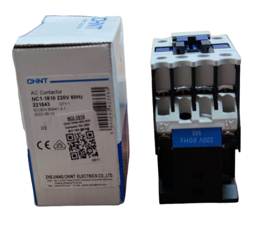 Chint Magnetic Contactor 25A 220V 1NO NC1-1810  Rated Operated Current 18A 440V