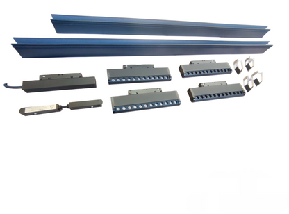 ILLUMIQ TERRA Magnetic Track Light 2 Meters 26mm with 4pcs 12W LED Rotary Grille Track Light 220V Daylight 6500K