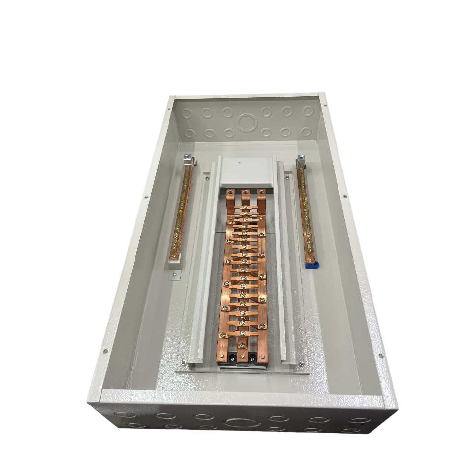 Nema1 Panel Box for Schneider Breaker EZC250F 3Pole MCCB 34Branches IC60N 1Pole MCB with Neutral and Grounding