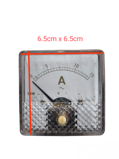 HEW 15A AC Panel Meter 65mm x 65mm 220V