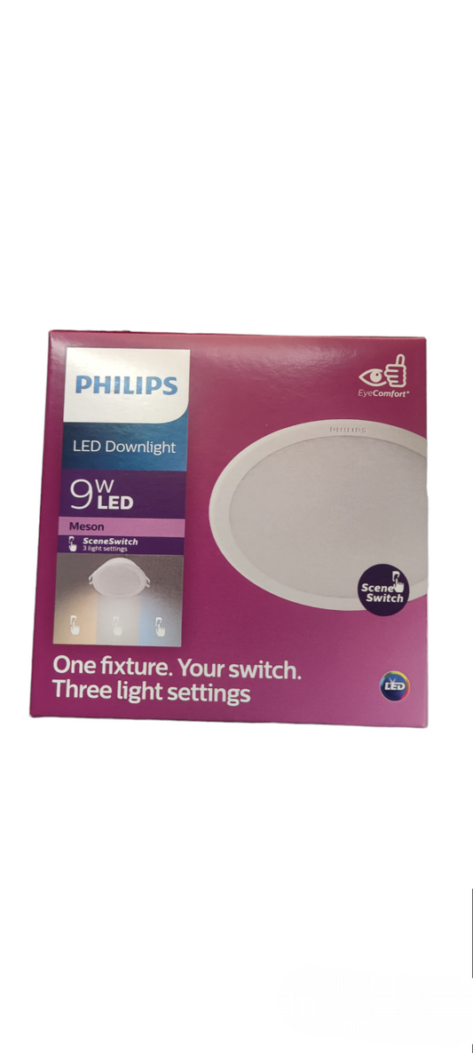 Philips 9W LED Downlight 220V Tri Color Scene Switch Meson