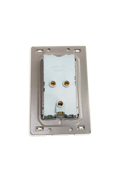 Grazen Duplex Universal Outlet with Ground 16A 220V Available in Gray, Black , White and Gold GW-013