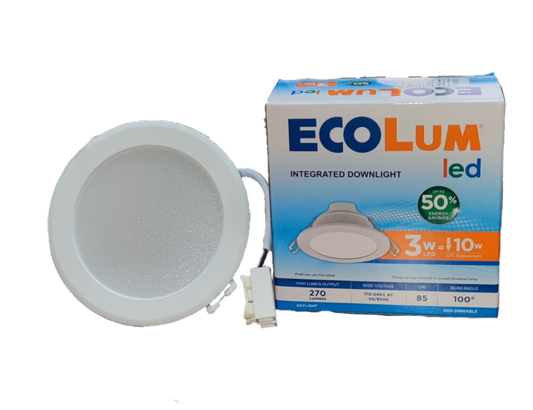 Ecolum 3W LED Downlight Daylight 6500K 220V