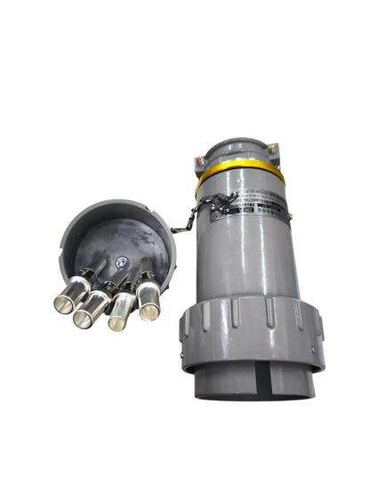 Grippes 200A Industrial Plug 3P+E Explosion Proof 500V AC Metal Casing IEC