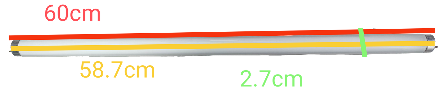 Irisram 18W T-8 Fluorescent Tube Red, T8 18W Fluorescent Tube Red in Color