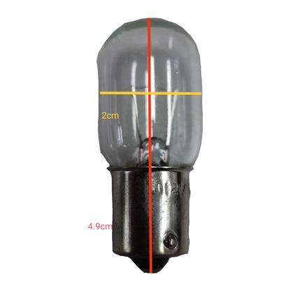 6W Machine Bulb B15 12V Pilot Lamp Indicator Bulb Single Contact