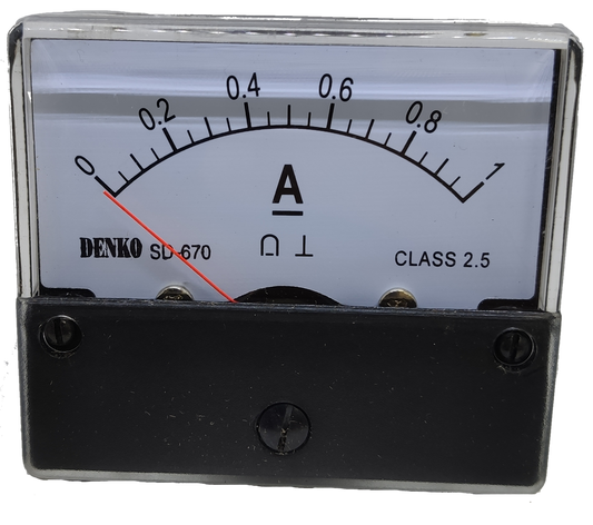 Denko Panel Meter 1A DC 60mm x 70mm