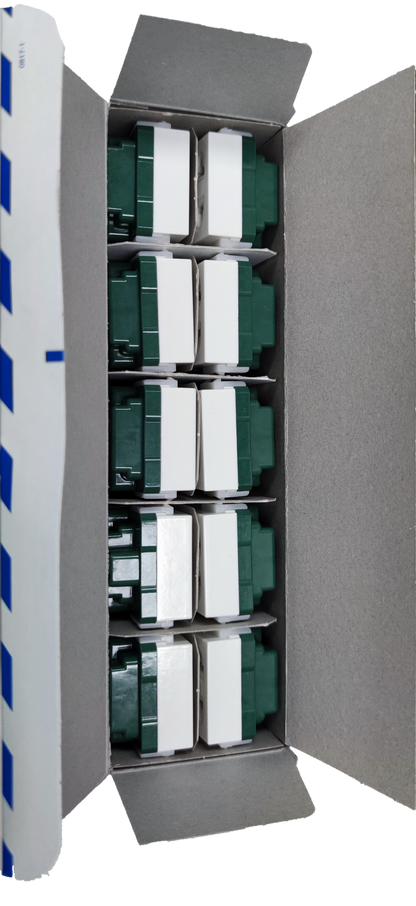 Panasonic Duplex Outlet with Ground Universal 16A 250V (10PCS), Duplex Universal Outlet with Ground, 2 Gang Universal Outlet with Ground WEG15929