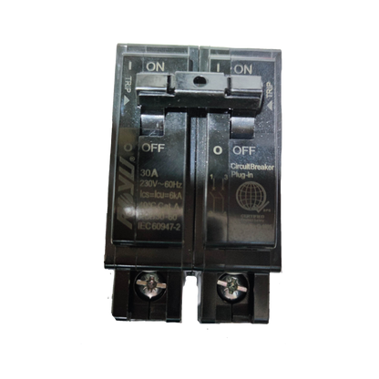 Royu 30A Circuit Breaker 2pole Plug In 6 KAIC 220V