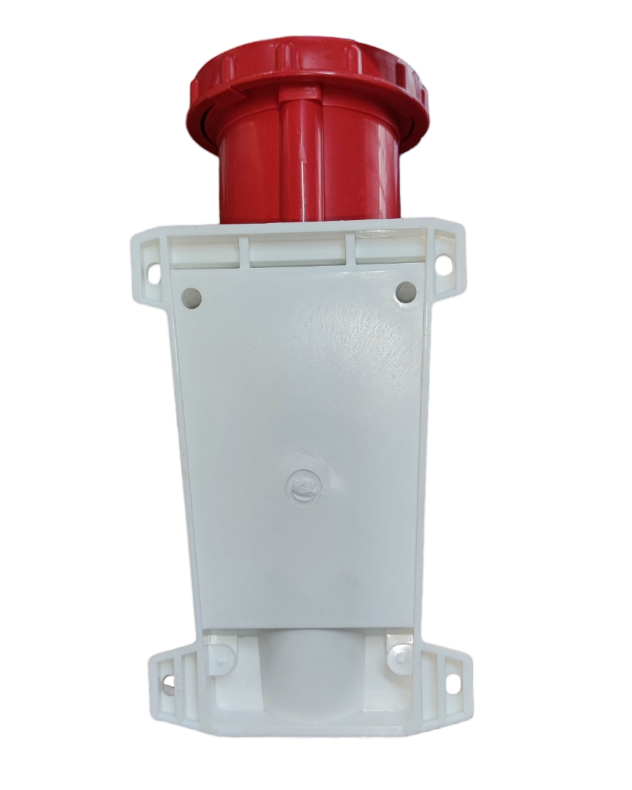 Grippes 63A 3P+E+N Industrial Outlet 5 Pins 220V IP67 #135 Wall Type IEC309-2