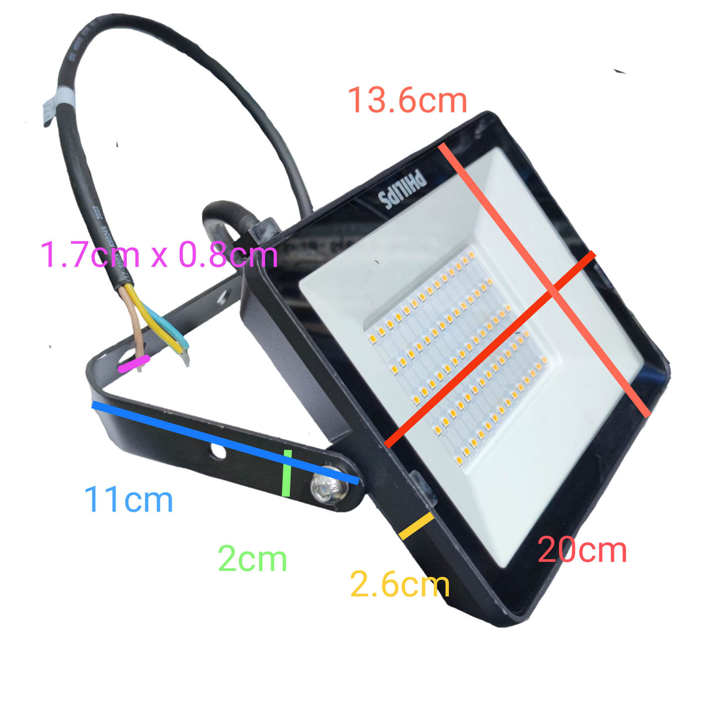 Philips 50W LED Floodlight 220V 3000K Warm White BVP150 G2, 50W LED 3000K Warm White Flood Light