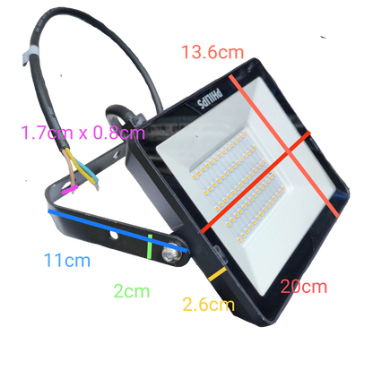 Philips 50W LED Floodlight 220V 3000K Warm White BVP150 G2, 50W LED 3000K Warm White Flood Light