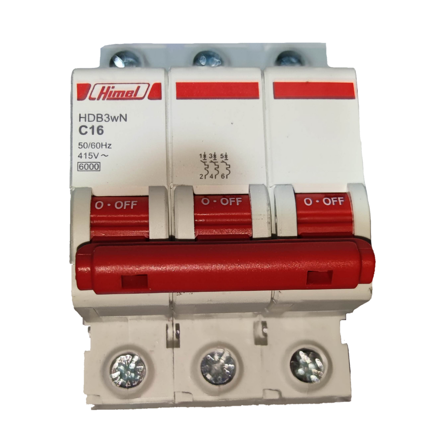 Himel 16A 3 Pole 6KAIC 220V Miniature Circuit Breaker MCB HDB3wN3PC16