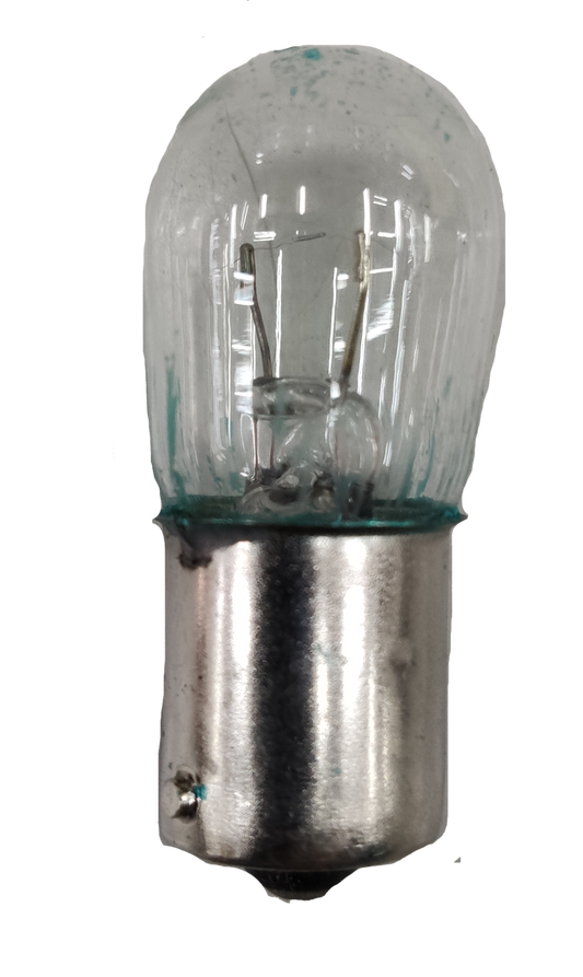 6V B15 emergency light bulb replacement incandescent bulb with clear glass and metal base from Taiwan