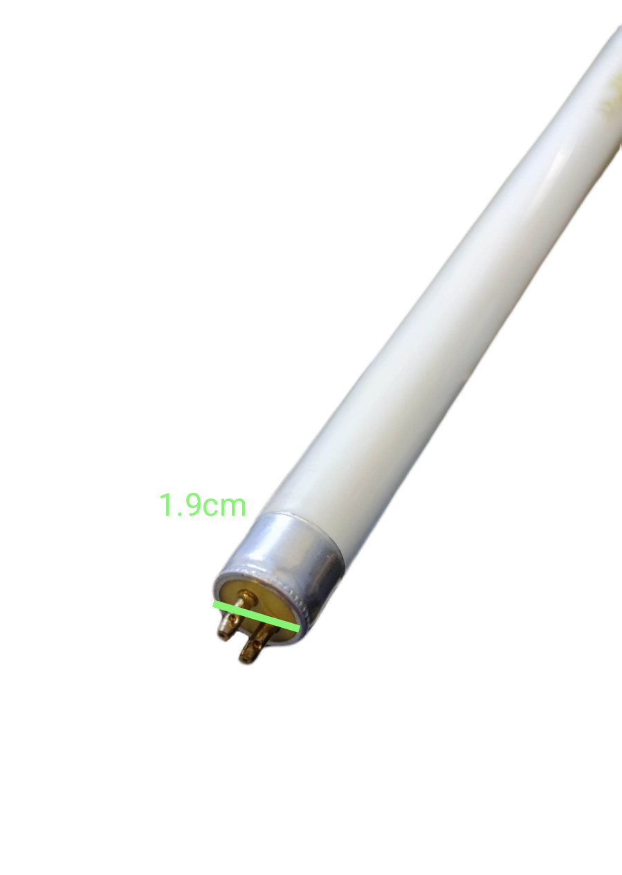 6W T5 UV fluorescent tube from China with metal end cap and two pin connectors
