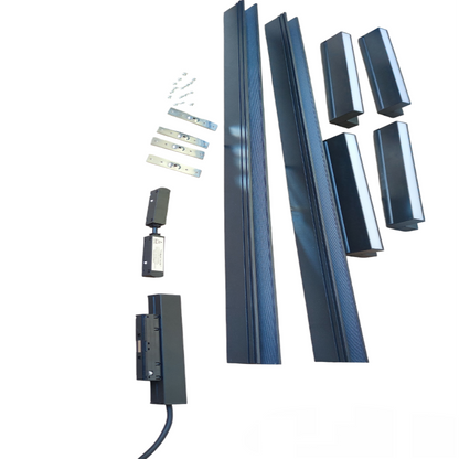 Magnetic Track Light 2 Meters 50mm with 4pcs 18W LED Foldable Flood Track Light 220V Warm White 3000K ( ILLUMIQ TERRA)