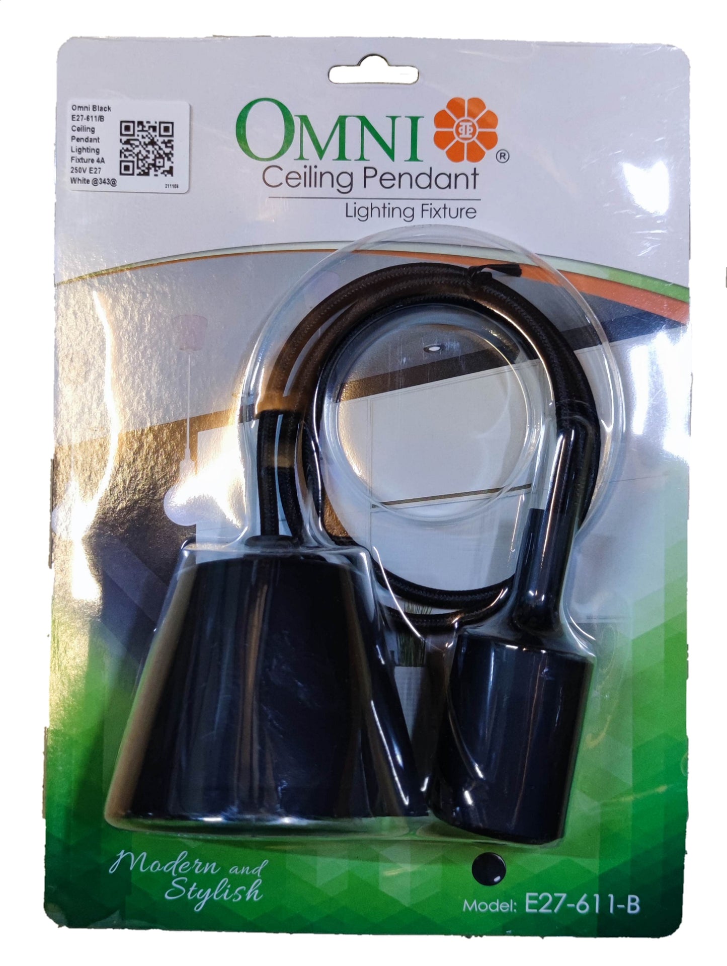 Omni Ceiling Hanging Fixture E27 4A 220V 880W E27-611, Ceiling Pendant Lighting Fixture