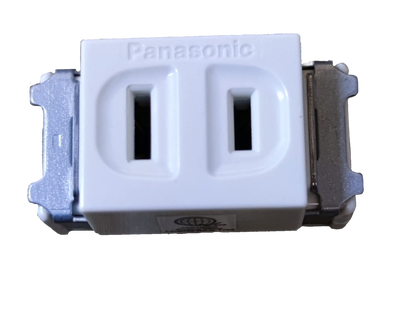 Panasonic Flat Pin Outlet Receptacle 10A 250V, Flat Pin Outlet Device Full Color Series, Flat Pin Receptacle Full Color Series WN1001-5