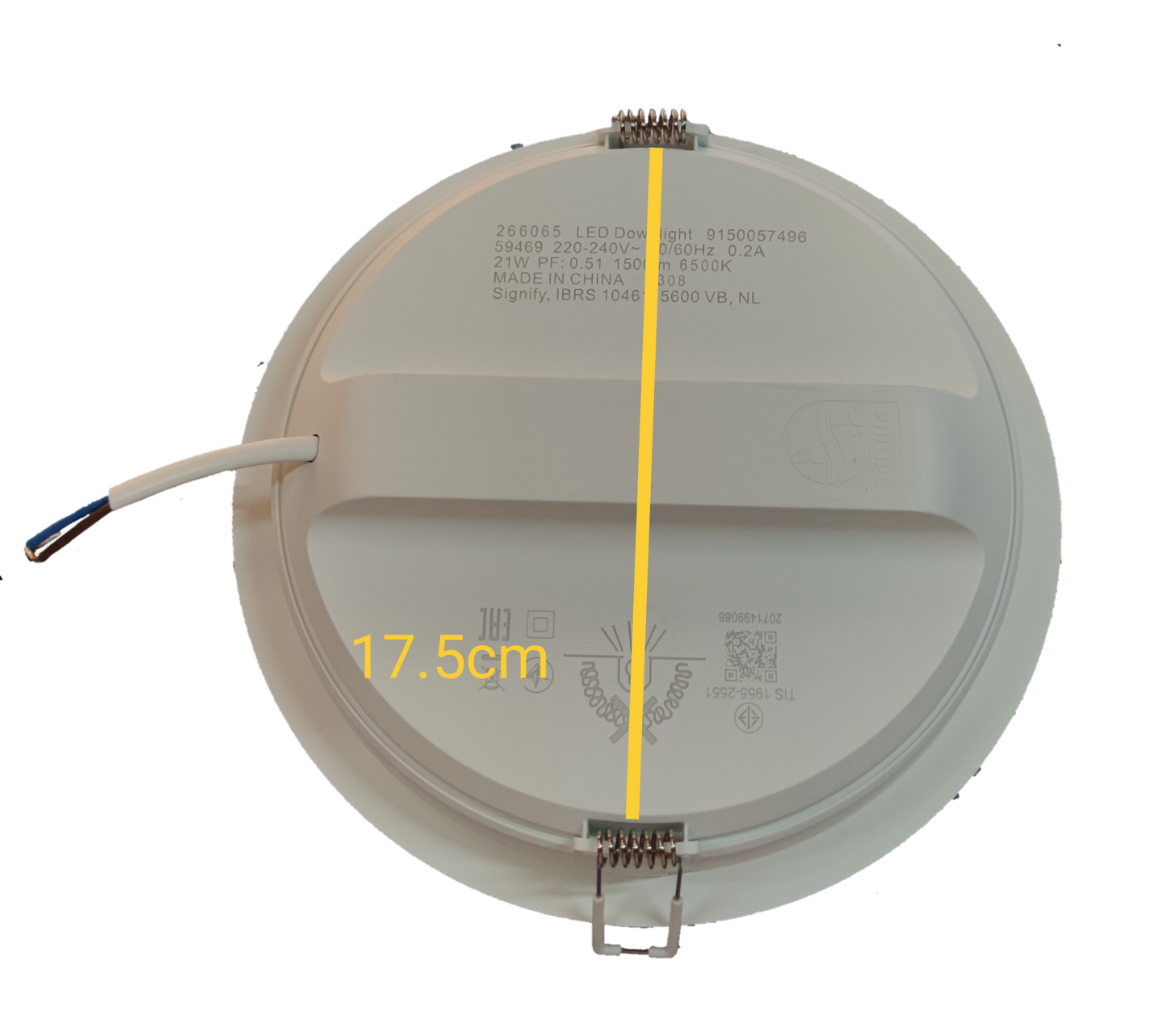 Philips LED Downlight 21W Cool Daylight 220V (7.4") Philips 59469 Meson 6500K