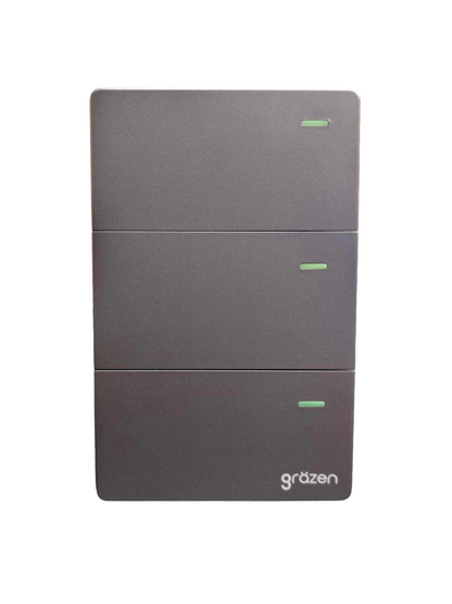 Grazen 3 Gang 3 Way Switch with Plate Cover 16A 220V GW-006