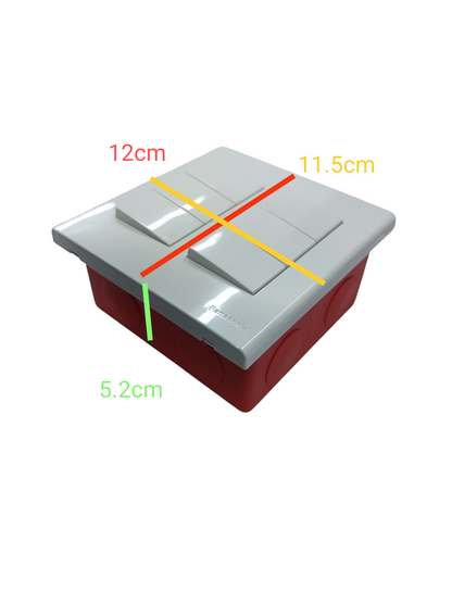 Panasonic 6 Gang 3 Way Switch 16A 220V  with Utility Box WEG6806+(6XWEG5002K-5)+Utility Box