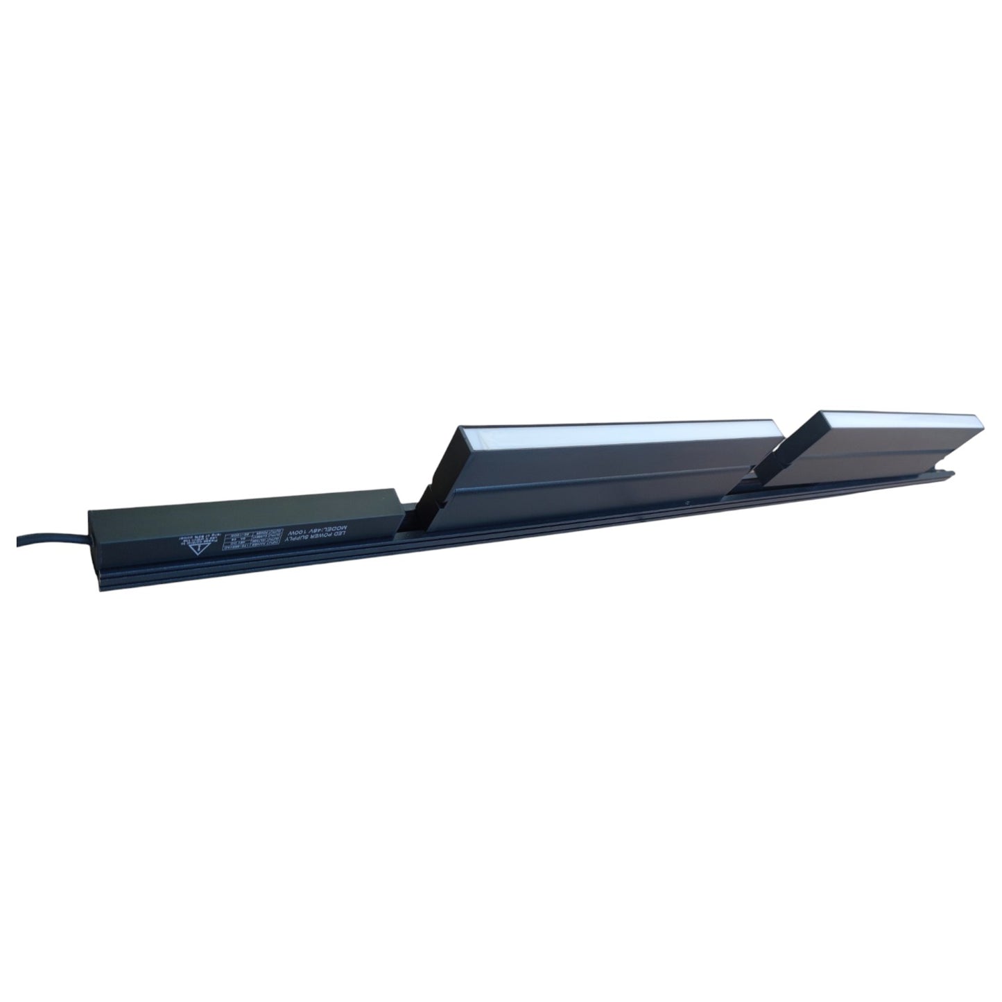 Magnetic Track Light 1 Meter 26mm with 2pcs 18W LED Foldable Flood Track Light 220V Daylight 6500K ( ILLUMIQ TERRA)