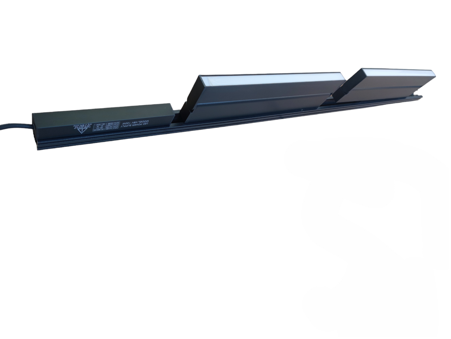 Magnetic Track Light 1 Meter 26mm with 2pcs 18W LED Foldable Flood Track Light 220V Daylight 6500K ( ILLUMIQ TERRA)