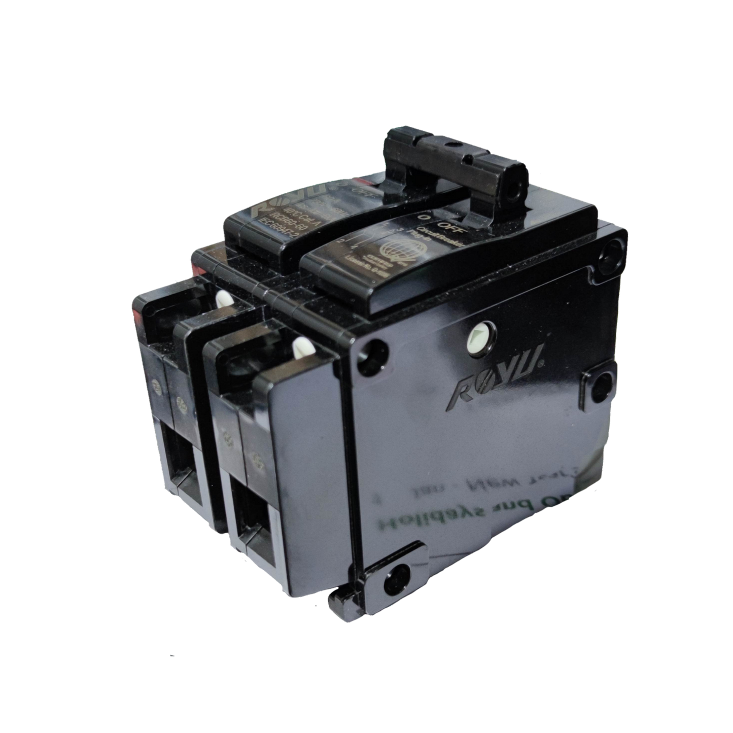 Royu 30A Circuit Breaker 2pole Plug In 6 KAIC 220V