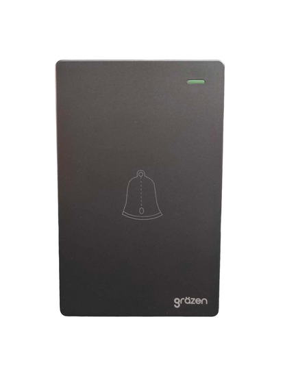 Grazen 1 Gang Door Bell Switch 16A 220V with Plate Cover GW-018 Available in Black, Grey, White and Gold