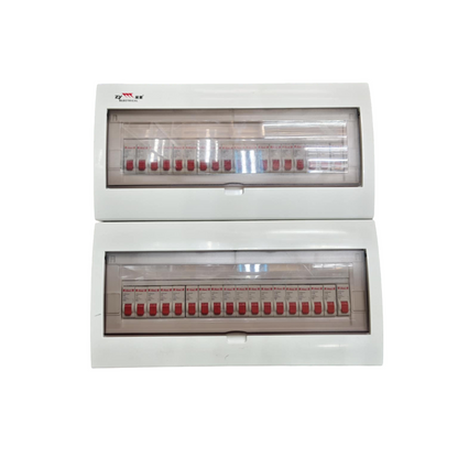 Panel Board 63A 1Pole Main with 35 Branches 1 Pole Miniature Circuit Breaker,  Distribution Box Metal Base with Himel Circuit Breakers and Bus Bar Metal Base ( ZY) Himel