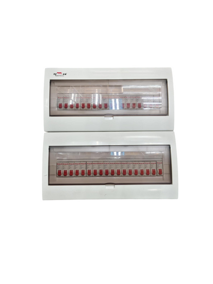 Panel Board 50A 1Pole Main with 35 Branches 1 Pole Miniature Circuit Breaker,  Distribution Box Metal Base with Himel Circuit Breakers and Bus Bar Metal Base ( ZY) Himel