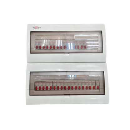 Panel Board 50A 1Pole Main with 35 Branches 1 Pole Miniature Circuit Breaker,  Distribution Box Metal Base with Himel Circuit Breakers and Bus Bar Metal Base ( ZY) Himel