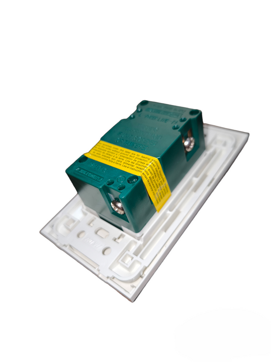 GFCI Duplex Outlet 20A 250V with Stainless Plate Cover ( Royu/Omni) WWP-113S+WD933