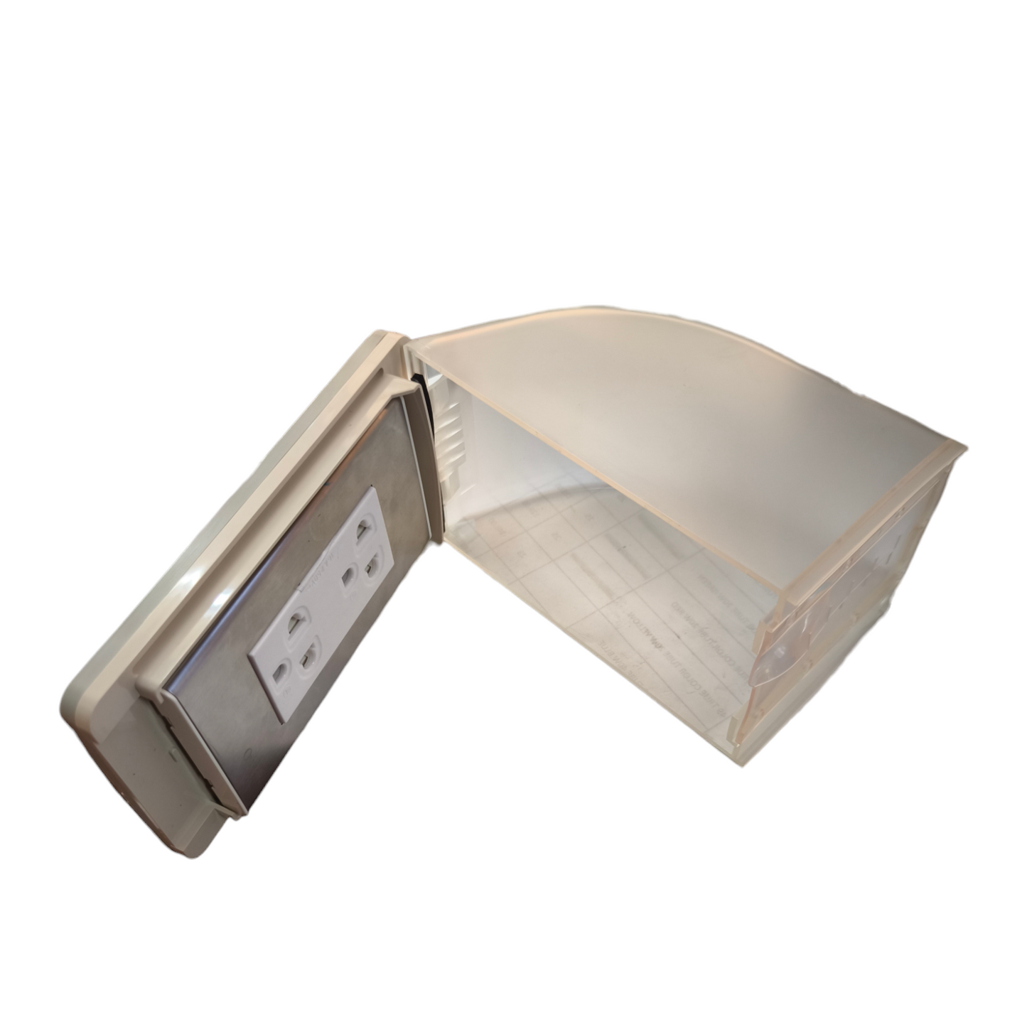 Omni Weatherproof Duplex Universal Outlet 16A 250V with Stainless Plate WPP-605+WWP-113S+WWG-402