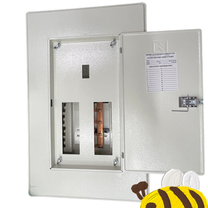 Koten & Taiyou Panel Board with 150A 2 Pole 250SPS Main with 8 Branches 2 Pole Circuit Breaker Bolt On