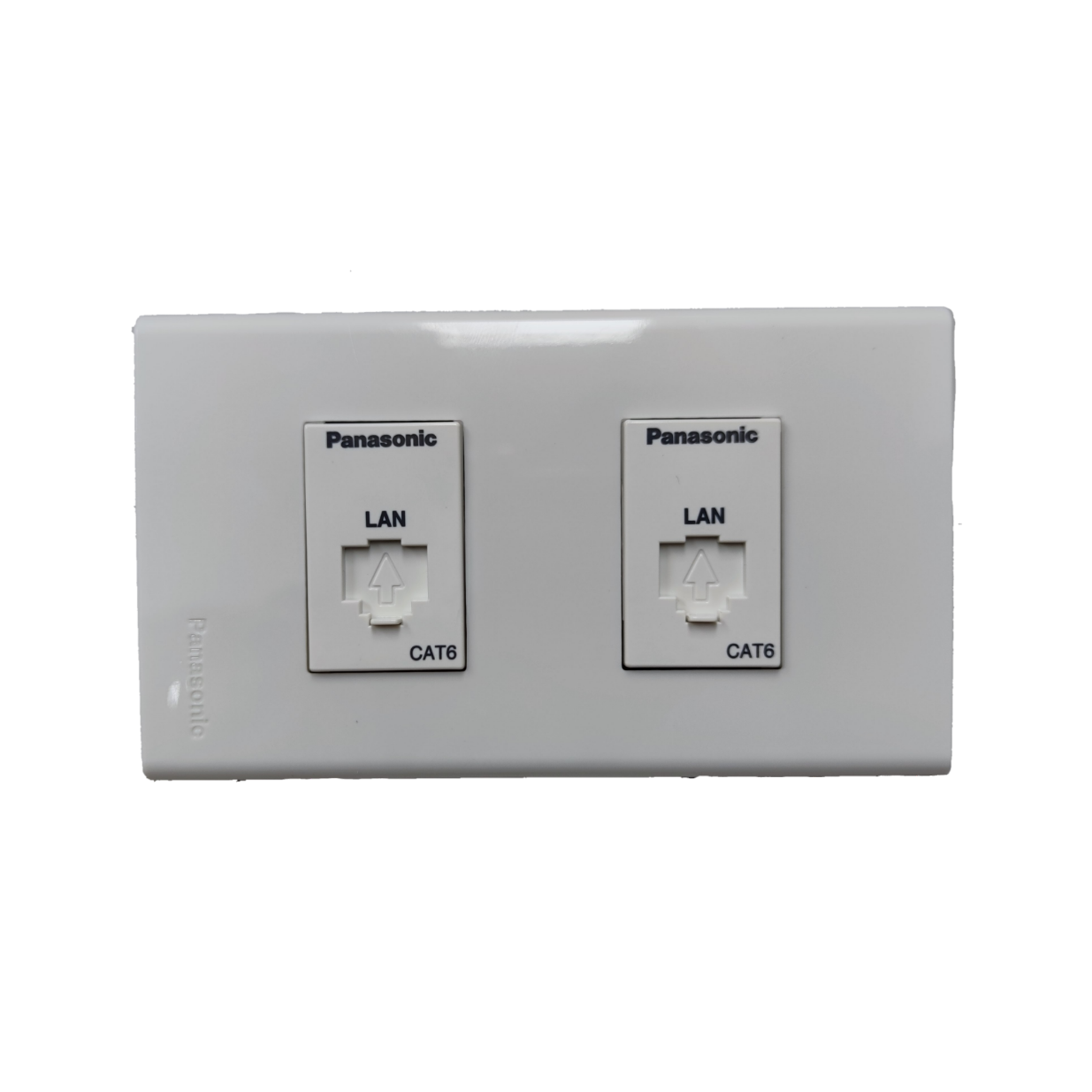 Panasonic 2 Gang Data Outlet CAT6 with Plate WEG24886 x 2pcs / WEG6802W-1