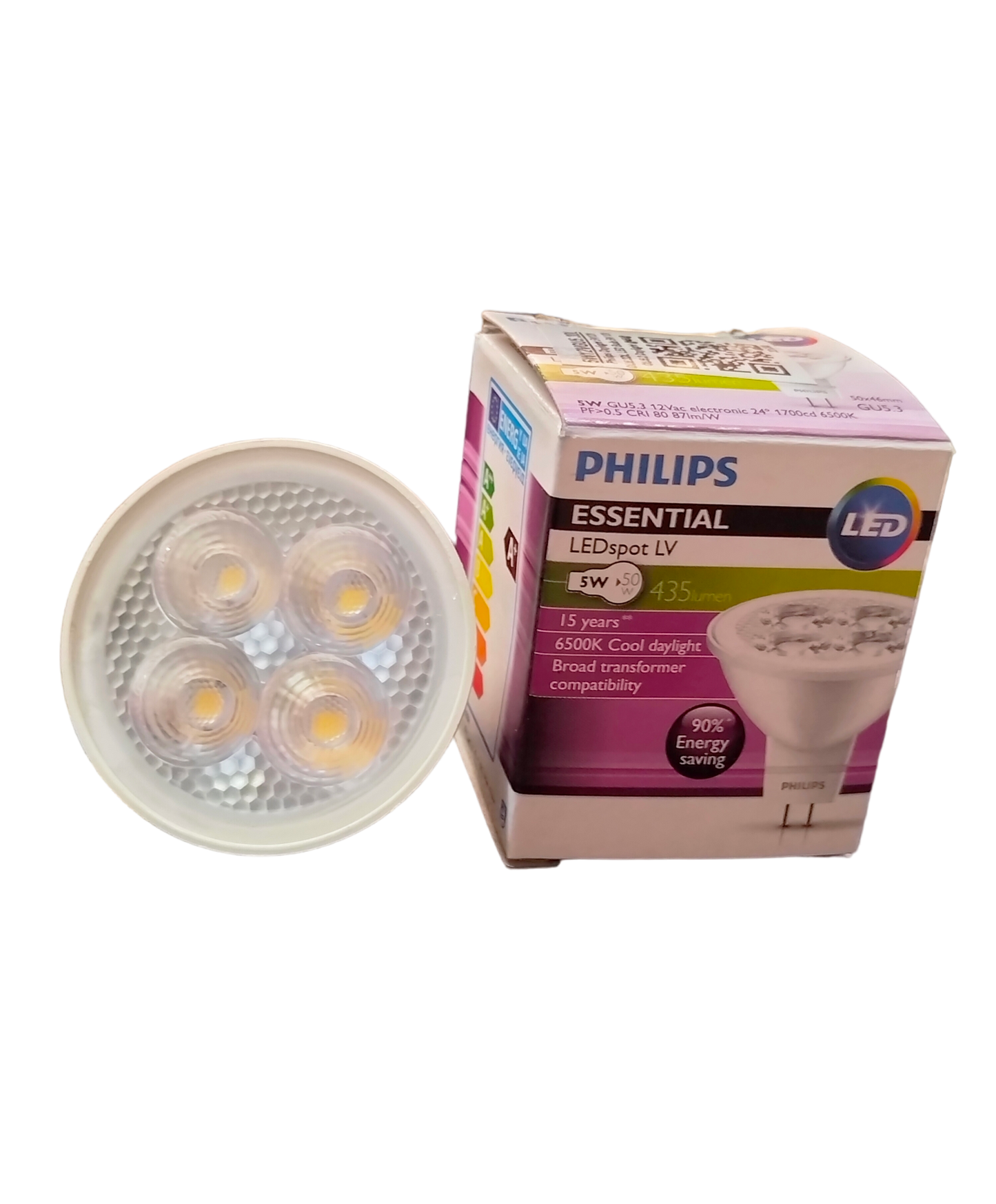 Philips 5W LED MR16 GU5.3 12VDC Daylight  MR-16 LED 5W GU 5.3 12V DC 6500K Daylight