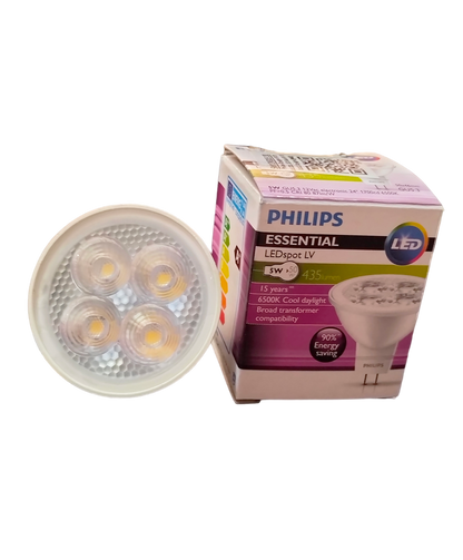 Philips 5W LED MR16 GU5.3 12VDC Daylight  MR-16 LED 5W GU 5.3 12V DC 6500K Daylight