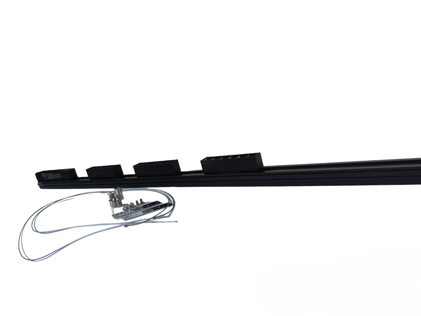 Magnetic Track Light 1 Meter with 3pcs 6W Grille Type Daylight 6500K with 100W Power Supply 220V ( ILLUMIQ TERRA) 26mm Track