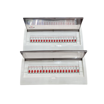 Panel Board 50A 1Pole Main with 35 Branches 1 Pole Miniature Circuit Breaker,  Distribution Box Metal Base with Himel Circuit Breakers and Bus Bar Metal Base ( ZY) Himel